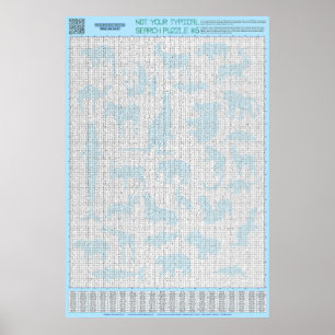 PUZZEL #6: Dierengroepen - Standaard Poster