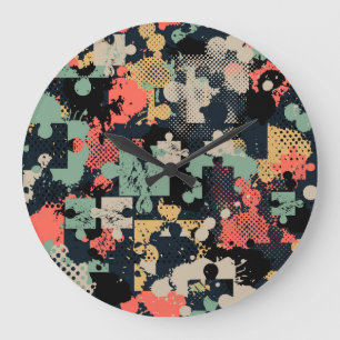 Puzzel Abstract: Creative Naadloos. Grote Klok