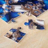 Puzzel abstract modern design Argentijnse kleuren (Zijkant)