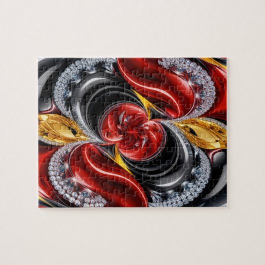 Puzzel abstract modern design Duitse kleuren (Horizontaal)