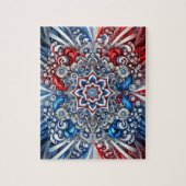 Puzzel abstract modern design Franse kleuren Legpuzzel (Verticaal)