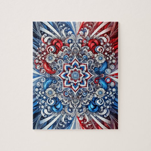 Puzzel abstract modern design Franse kleuren Legpuzzel (Verticaal)