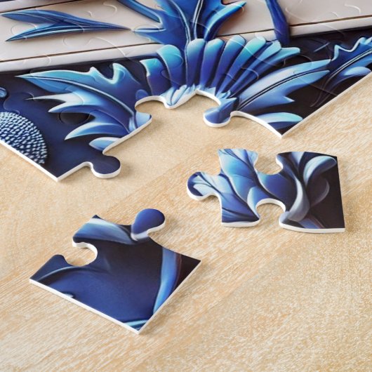 Puzzel abstract modern design Schotse distels Legpuzzel (Zijkant)