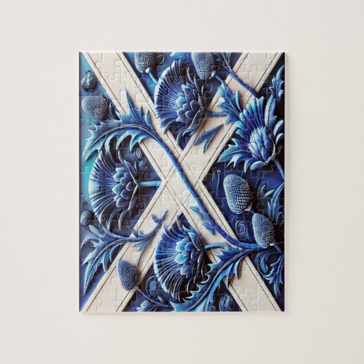 Puzzel abstract modern design Schotse distels Legpuzzel (Verticaal)