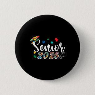 Puzzel Autistisch Autisme Afstuderen Senior 2026 J Ronde Button 5,7 Cm