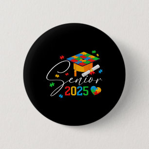 Puzzel Autistisch Senior 2025 Autisme Afstuderen J Ronde Button 5,7 Cm