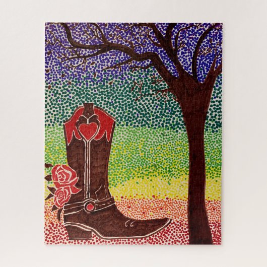 Puzzel - Boot en boom Legpuzzel (Verticaal)