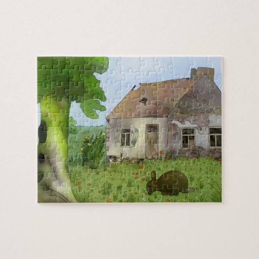 Puzzel das Alte Haus (Horizontaal)