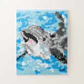 Puzzel: Dolfijn bij het spelen Legpuzzel (Verticaal)