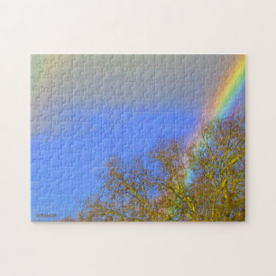 Puzzel - Dubbele regenboog in de lucht
