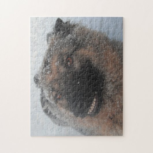 Puzzel Duitse Herder Lachend (Verticaal)