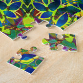 Puzzel Fractal Bloemen Abstract G89 (Zijkant)