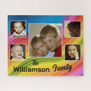 Puzzel Fun 5 Familiefoto's en Naam