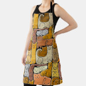 Puzzel Grappige Katten Huis Naadloos Schort (Insitu)