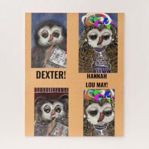 Puzzel Grappige, schattige UILEN! DEXTER, HANNAH L