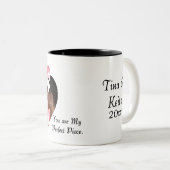 Puzzel-hart ontwerp Mok (Voorkant rechts)