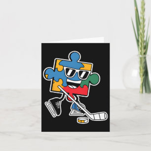 Puzzel IJshockey Autisme Bewustzijn Sport Jongens Kaart