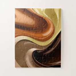 Puzzel in stijlvolle abstracte graphics