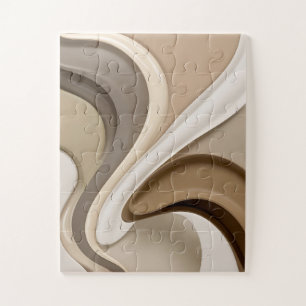 Puzzel in stijlvolle abstracte graphics