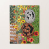 Puzzel - Jack O Lanterns tussen de Bloemen (Verticaal)