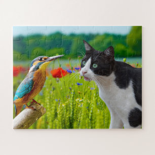 Puzzel-Kat & Vogel Legpuzzel