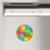 Puzzel Katten "Regenboog" 2 magneet (Insitu (Vaatwasser))