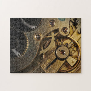 Puzzel: Koper Hartelijk. Horloge Mechanisme Legpuzzel