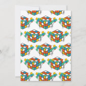 Puzzel kubus verjaardag kaart (Achterkant)