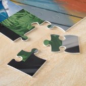 Puzzel León Mark 2, op zijn skateboard. (Zijkant)
