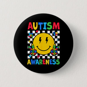 Puzzel Liefde Accepteer Begrijp Autisme Bewustzijn Ronde Button 5,7 Cm