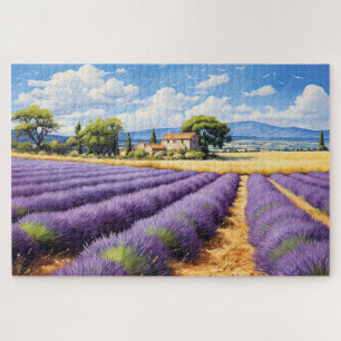 Puzzel met charmante lavendel Provence Frankrijk