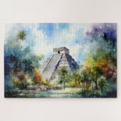 Puzzel met Chichen Itza, Mexico. Legpuzzel (Horizontaal)