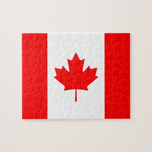 Puzzel met de vlag van Canada (Horizontaal)