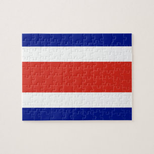 Puzzel met de vlag van Costa Rica