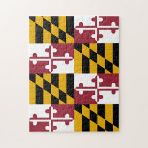 Puzzel met de vlag van de staat Maryland Legpuzzel