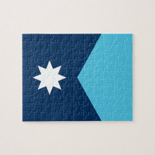 Puzzel met de vlag van Minnesota, VS