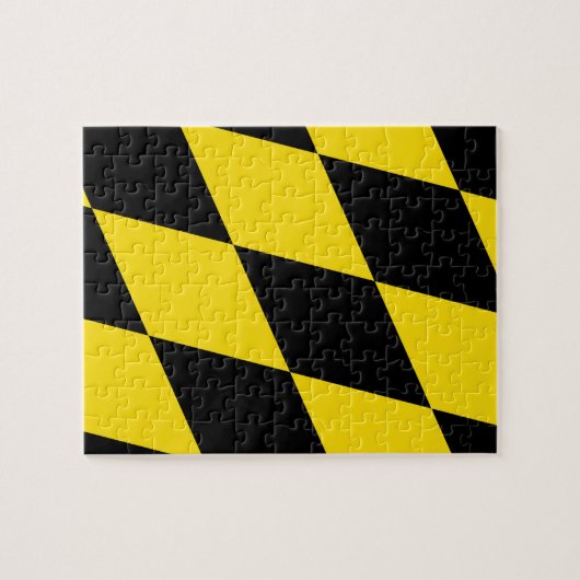 Puzzel met de vlag van München Legpuzzel (Horizontaal)