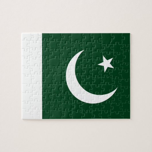 Puzzel met de vlag van Pakistan (Horizontaal)