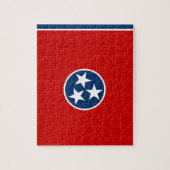 Puzzel met de vlag van Tennessee (Verticaal)