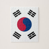 Puzzel met de vlag van Zuid-Korea (Verticaal)