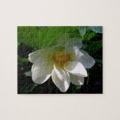 Puzzel met fijne witte Lotusventilator Legpuzzel (Horizontaal)