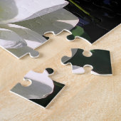 Puzzel met fijne witte Lotusventilator Legpuzzel (Zijkant)