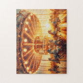 Puzzel met giftbox  carrousel legpuzzel (Verticaal)