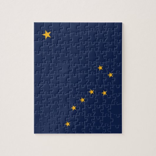 Puzzel met vlag van Alaska State Legpuzzel (Verticaal)