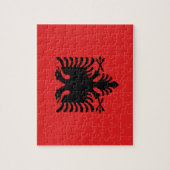 Puzzel met vlag van Albanië (Verticaal)
