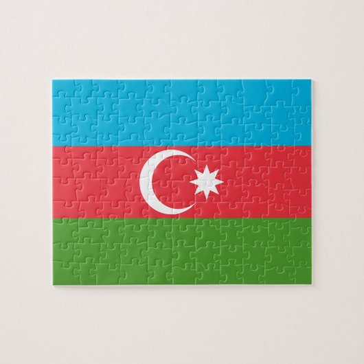 Puzzel met vlag van Azerbeidzjan Legpuzzel (Horizontaal)