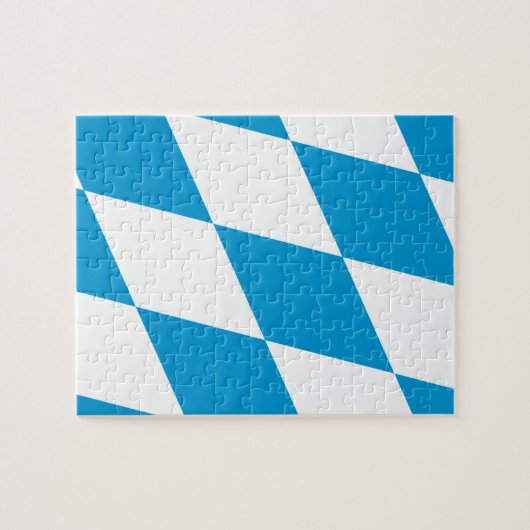 Puzzel met vlag van Beieren (Horizontaal)