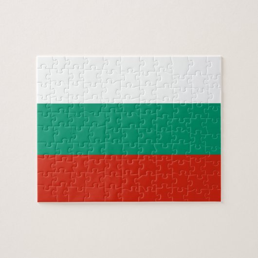 Puzzel met vlag van Bulgarije Legpuzzel (Horizontaal)