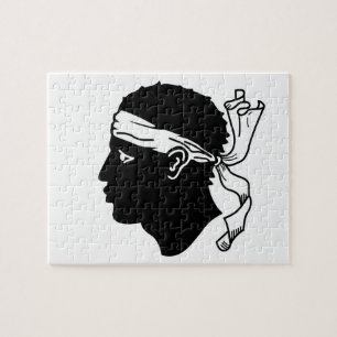 Puzzel met vlag van Corsica