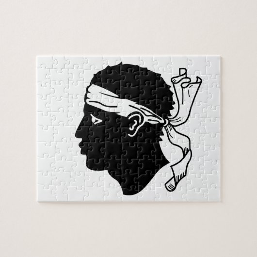 Puzzel met vlag van Corsica (Horizontaal)